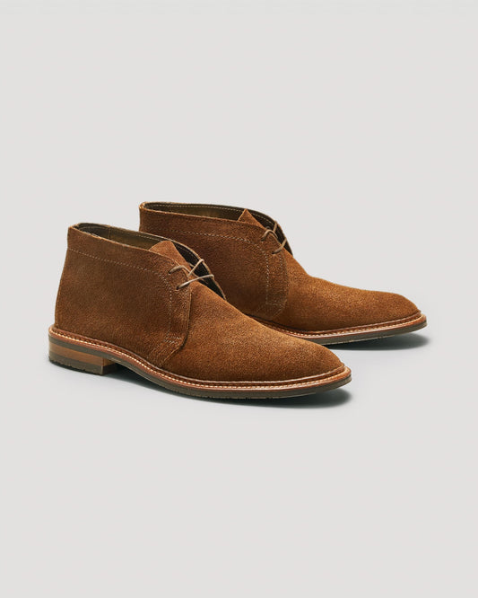 "Marrowstone" Unlined Chukka Boot in Tobacco Reverse Chamois, Leydon Last