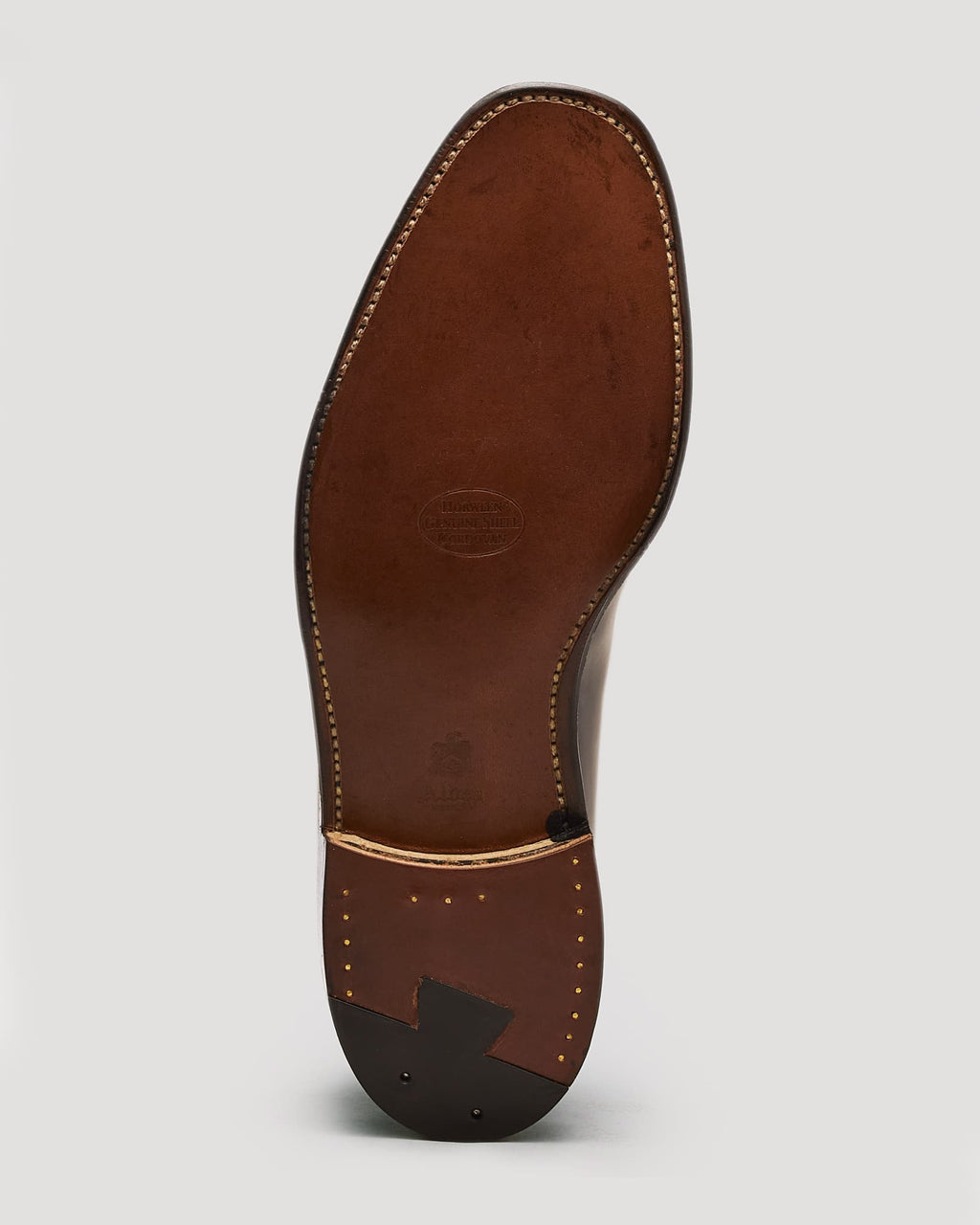 "Promenade" Plain Toe Slip On Loafer in Black Shell Cordovan, Plaza Last