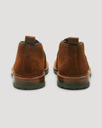 "Friday Harbor" Slip-On Chukka Boot in Tobacco Reverse Chamois, Barrie Last