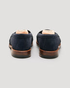 "Campus" Unlined Penny Loafer in Navy Suede, Van Last