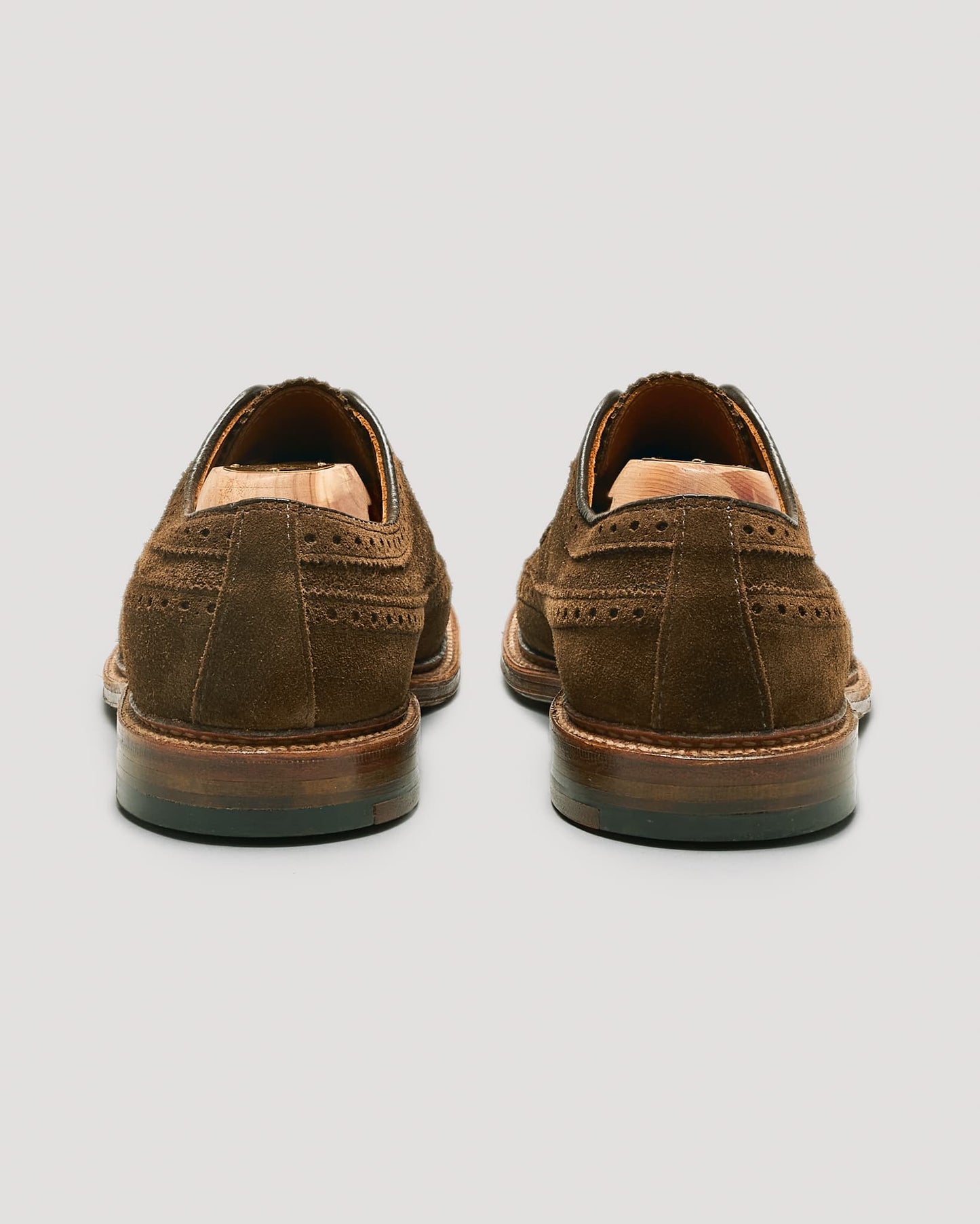 "Scholar" Long Wing Blucher in Humus Suede, Barrie Last