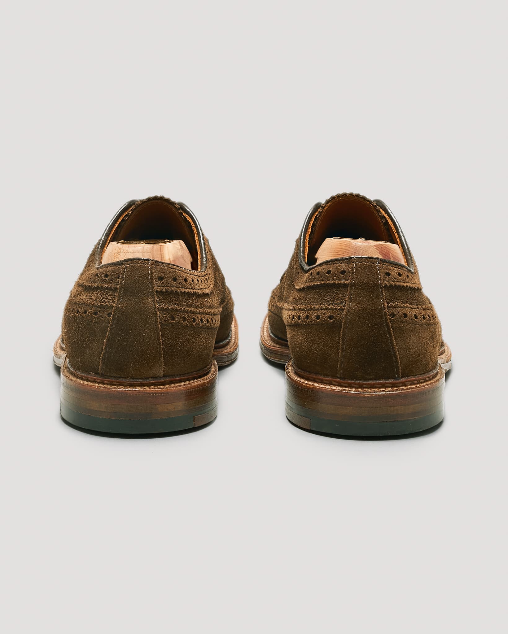 "Scholar" Long Wing Blucher in Humus Suede, Barrie Last
