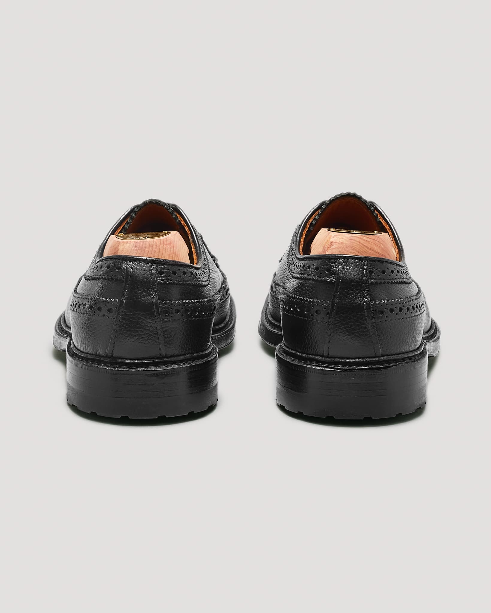 "Riff" Long Wing Blucher in Black JS Grain, Barrie Last