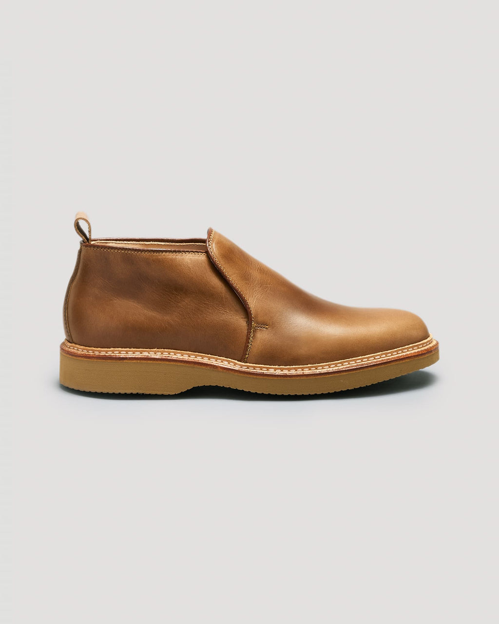 "Oak Harbor" Slip-On Chukka Boot in Natural Chromexcel, Barrie Last
