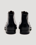 "Soren" Straight Tip Boot in Black Shell Cordovan, Plaza Last