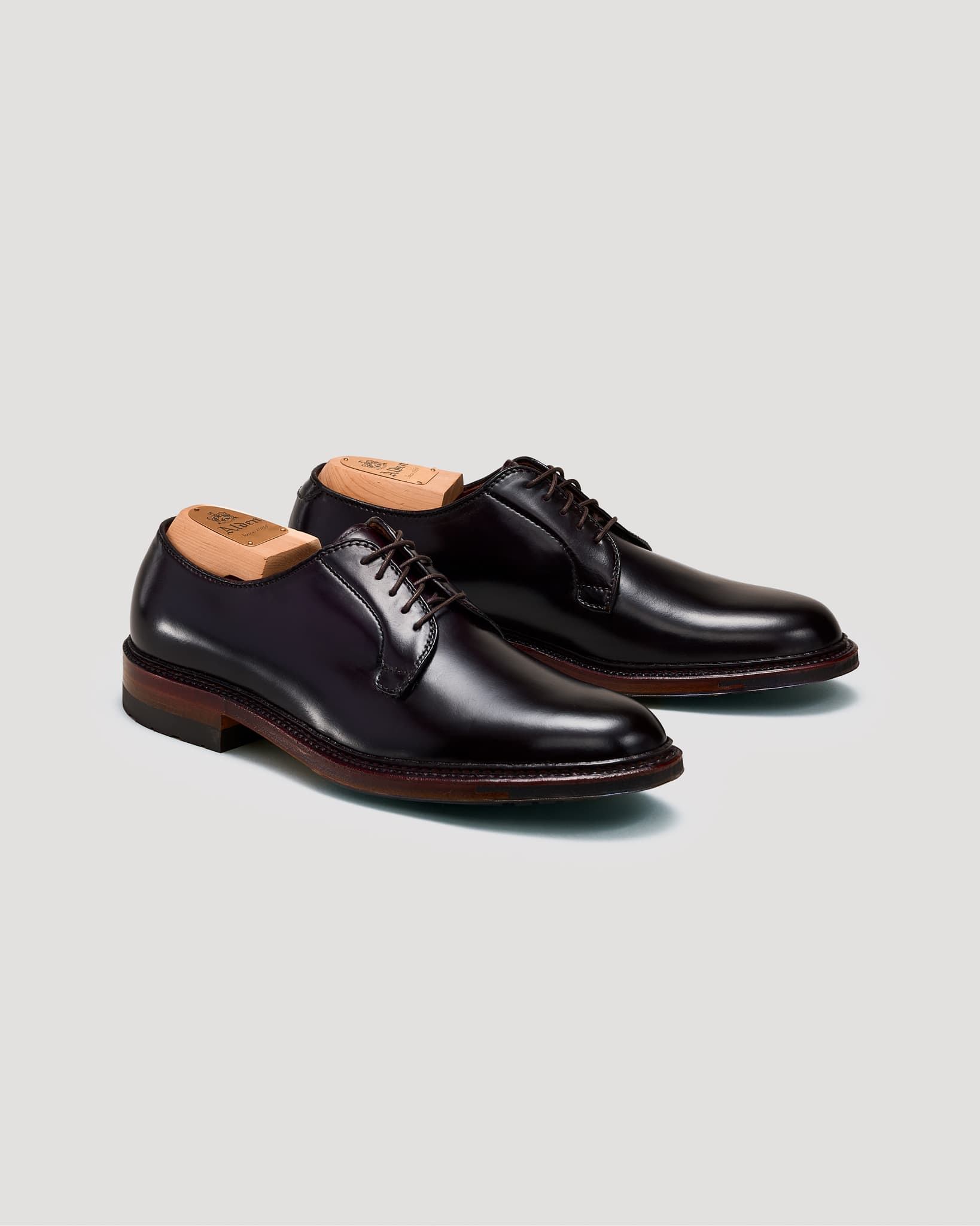 990AC Plain Toe Blucher in Color 8 Shell Cordovan, Barrie Last