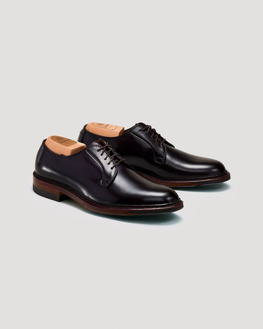 990AC Plain Toe Blucher in Color 8 Shell Cordovan, Barrie Last