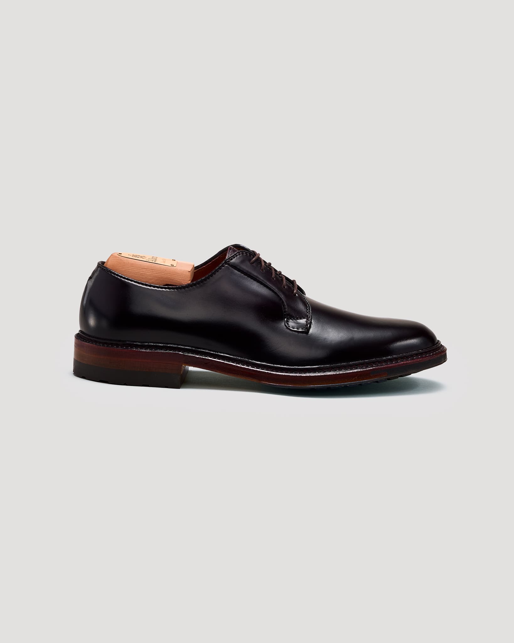 990AC Plain Toe Blucher in Color 8 Shell Cordovan, Barrie Last