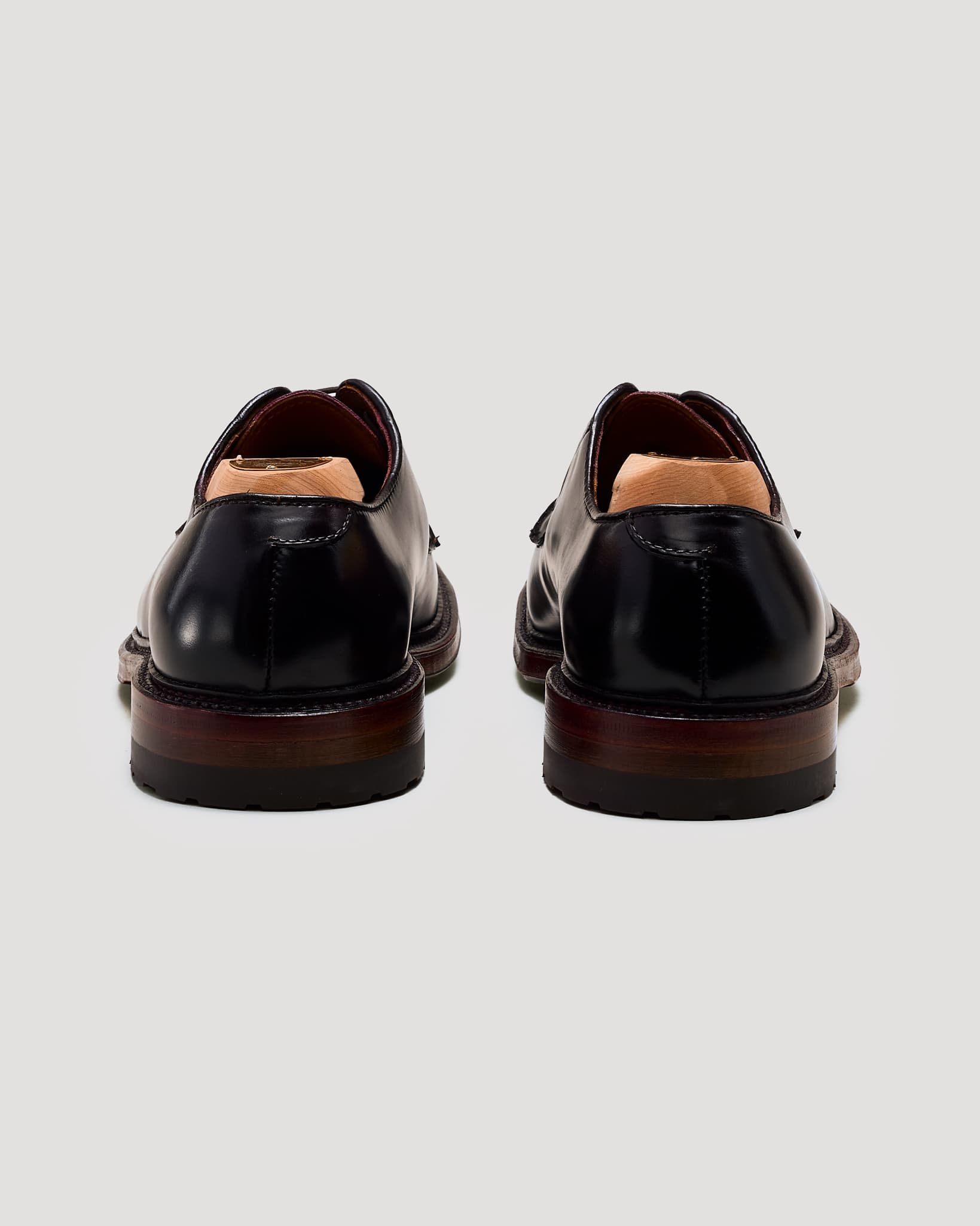 990AC Plain Toe Blucher in Color 8 Shell Cordovan, Barrie Last