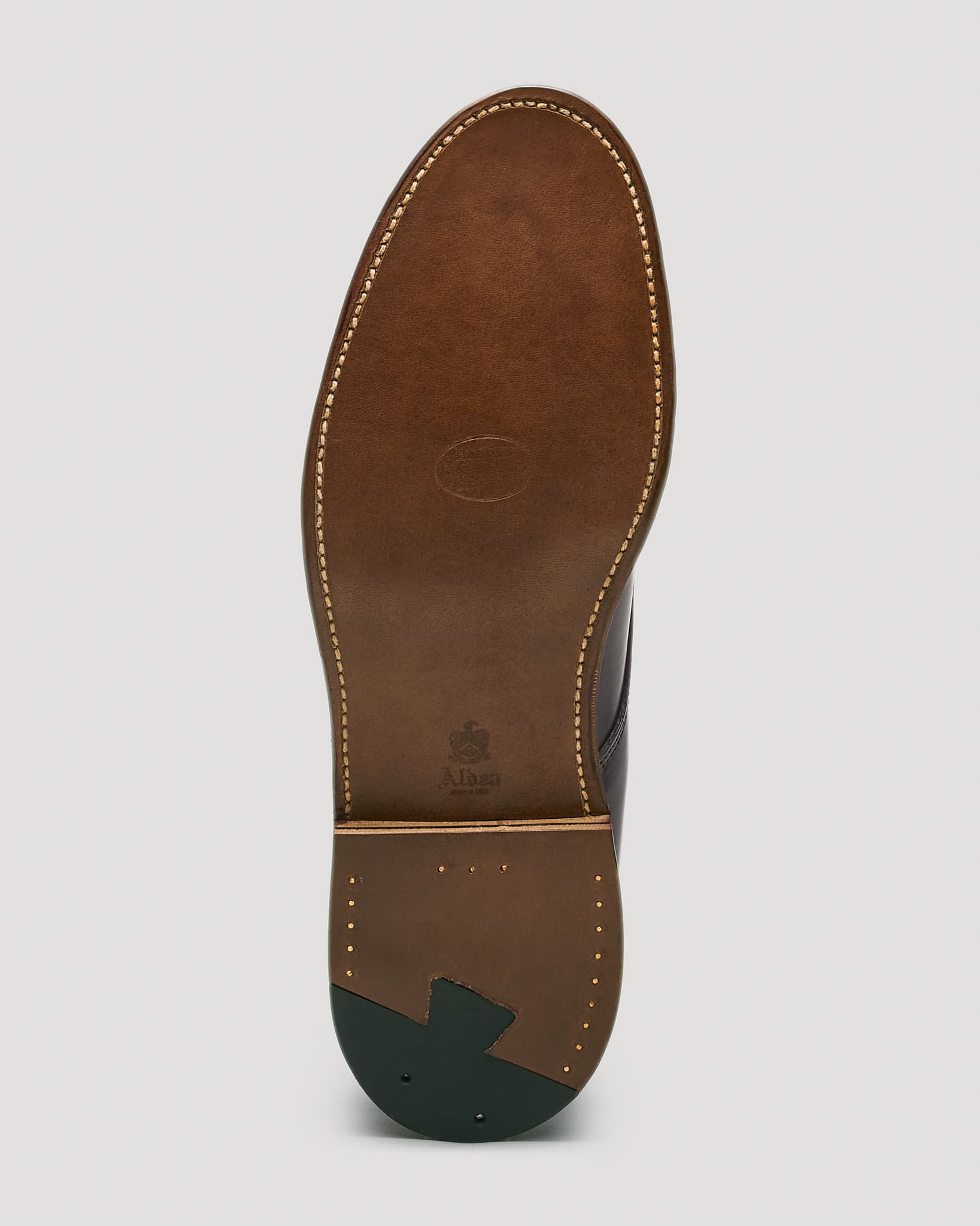"Victory Heights" Unlined Plain Toe Derby in Color 8 Shell Cordovan, Barrie Last