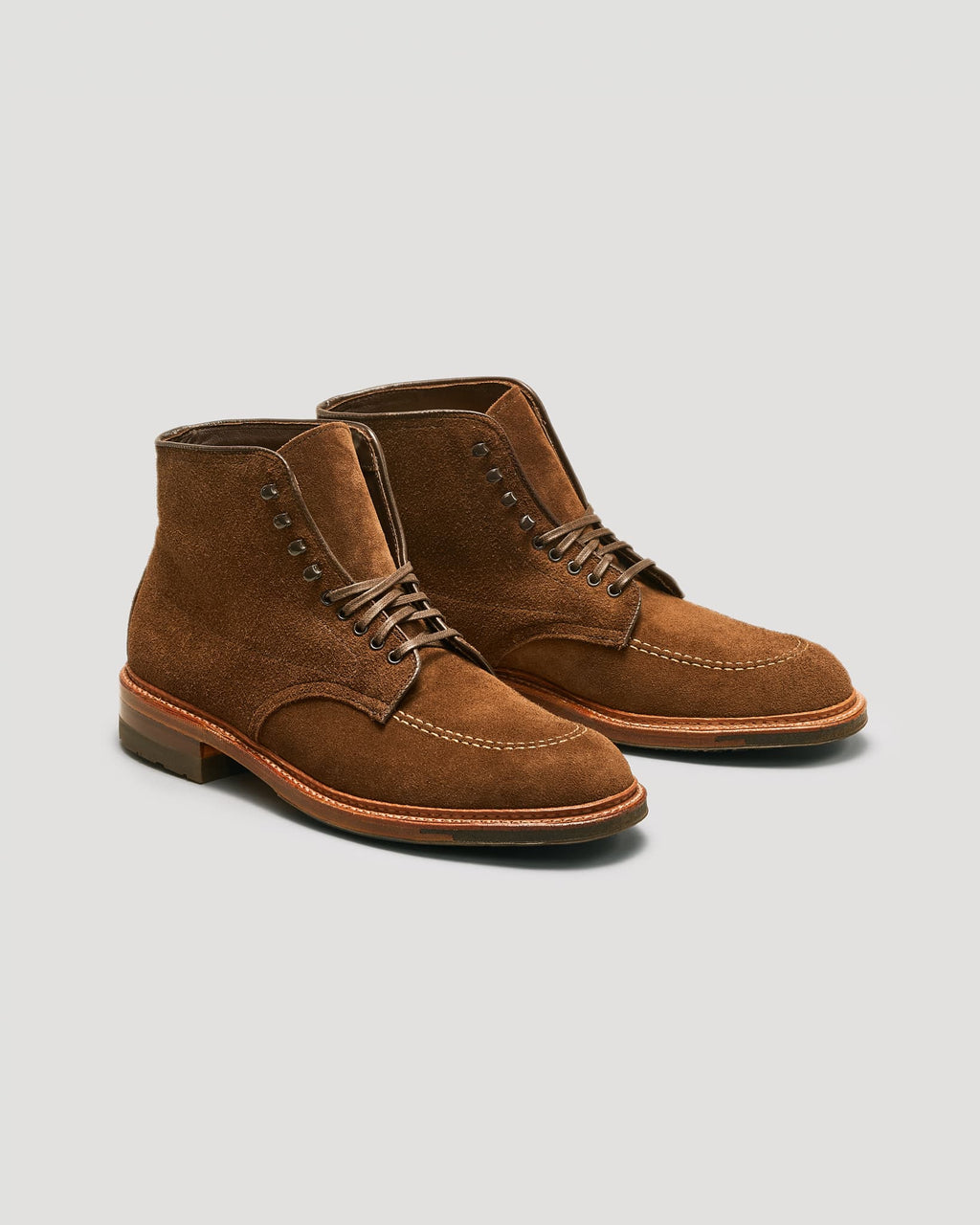 "Newport" Indy Boot in Humus Brown Suede, Trubalance Last