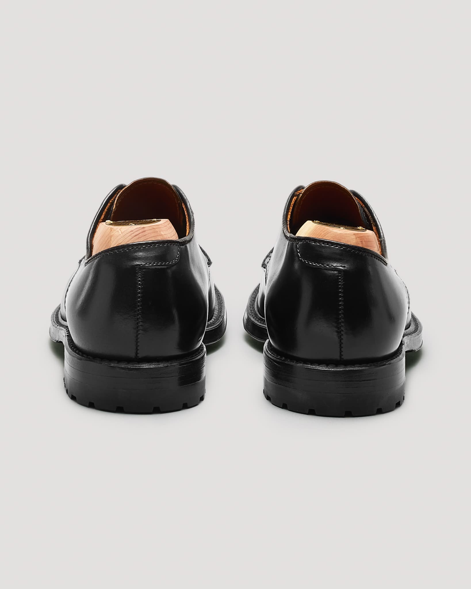 "Regent" V-Tip Derby in Black Shell Cordovan, Barrie Last