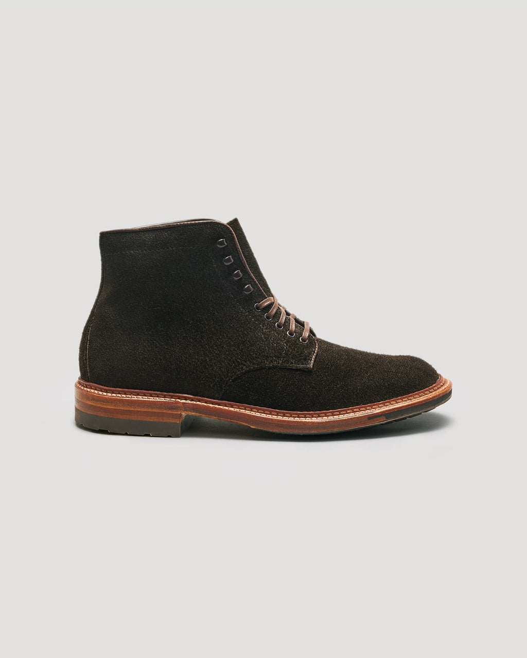 "Skagit Valley" Plain Toe Boot in Earth Reverse Chamois, Trubalance Last