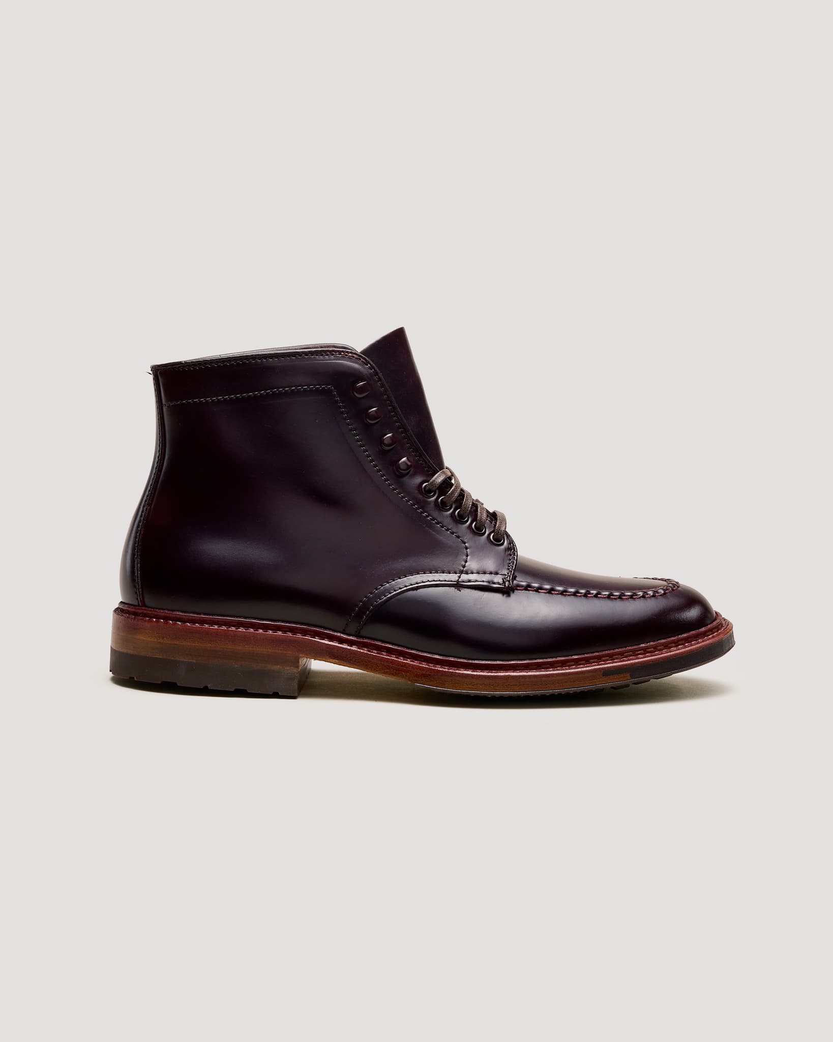 "Sodo" Handsewn U-Tip Boot in Color 8 Shell Cordovan, Barrie Last