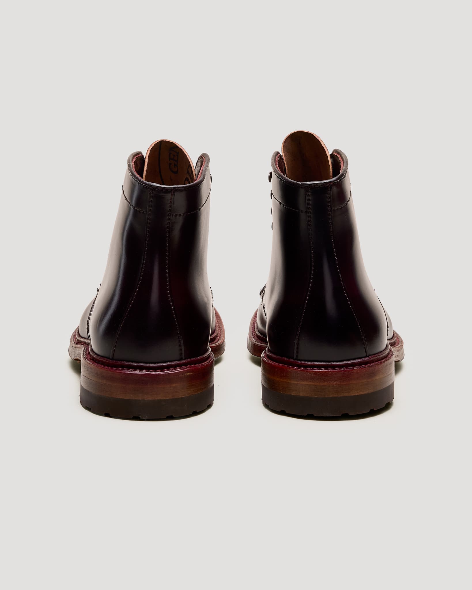 "Sodo" Handsewn U-Tip Boot in Color 8 Shell Cordovan, Barrie Last