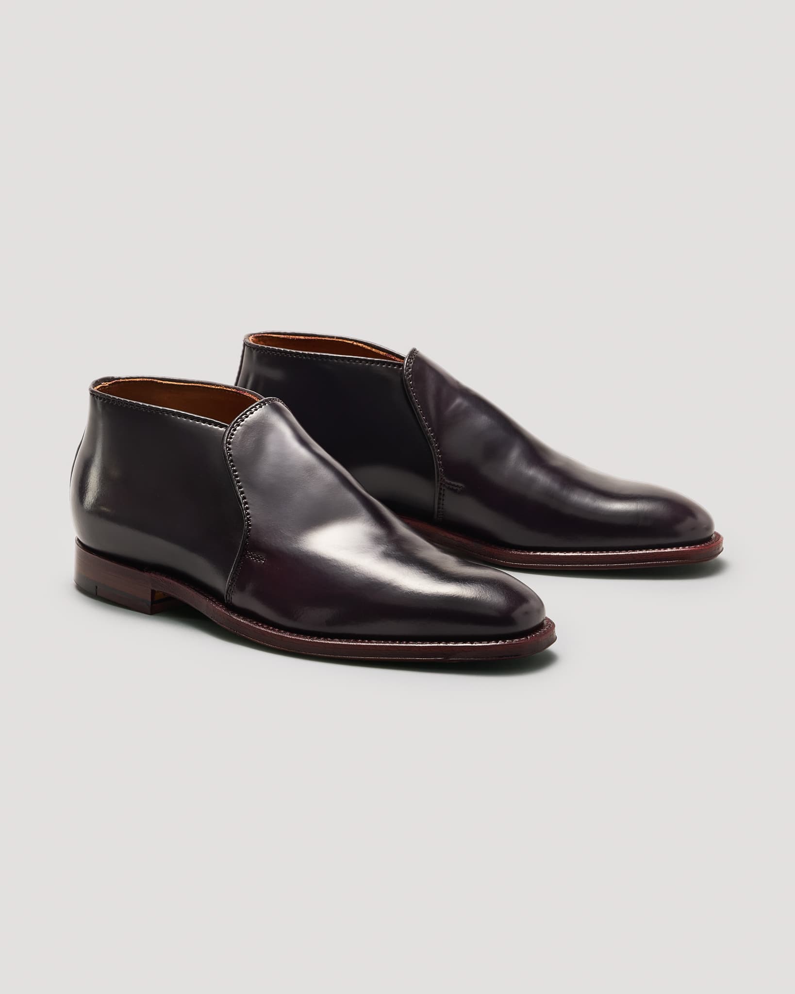 "Paramount" Slip-On Chukka Boot in Color 8 Shell Cordovan, Plaza Last