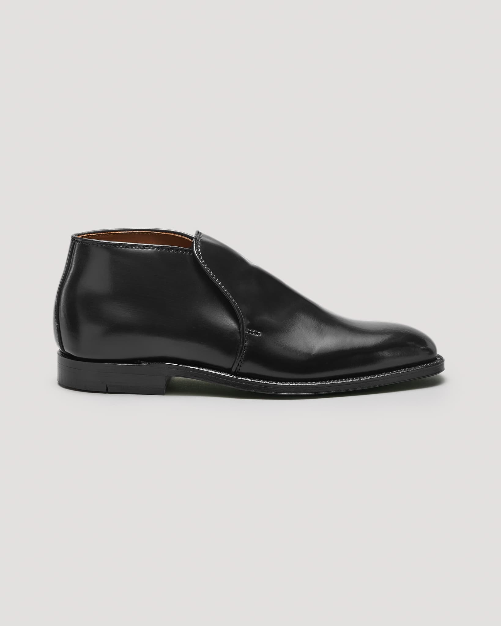 "Paramount" Slip-On Chukka Boot in Black Shell Cordovan, Plaza Last