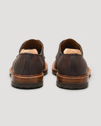 "Commuter" Plain Toe Derby in Brown Kudu, Barrie Last