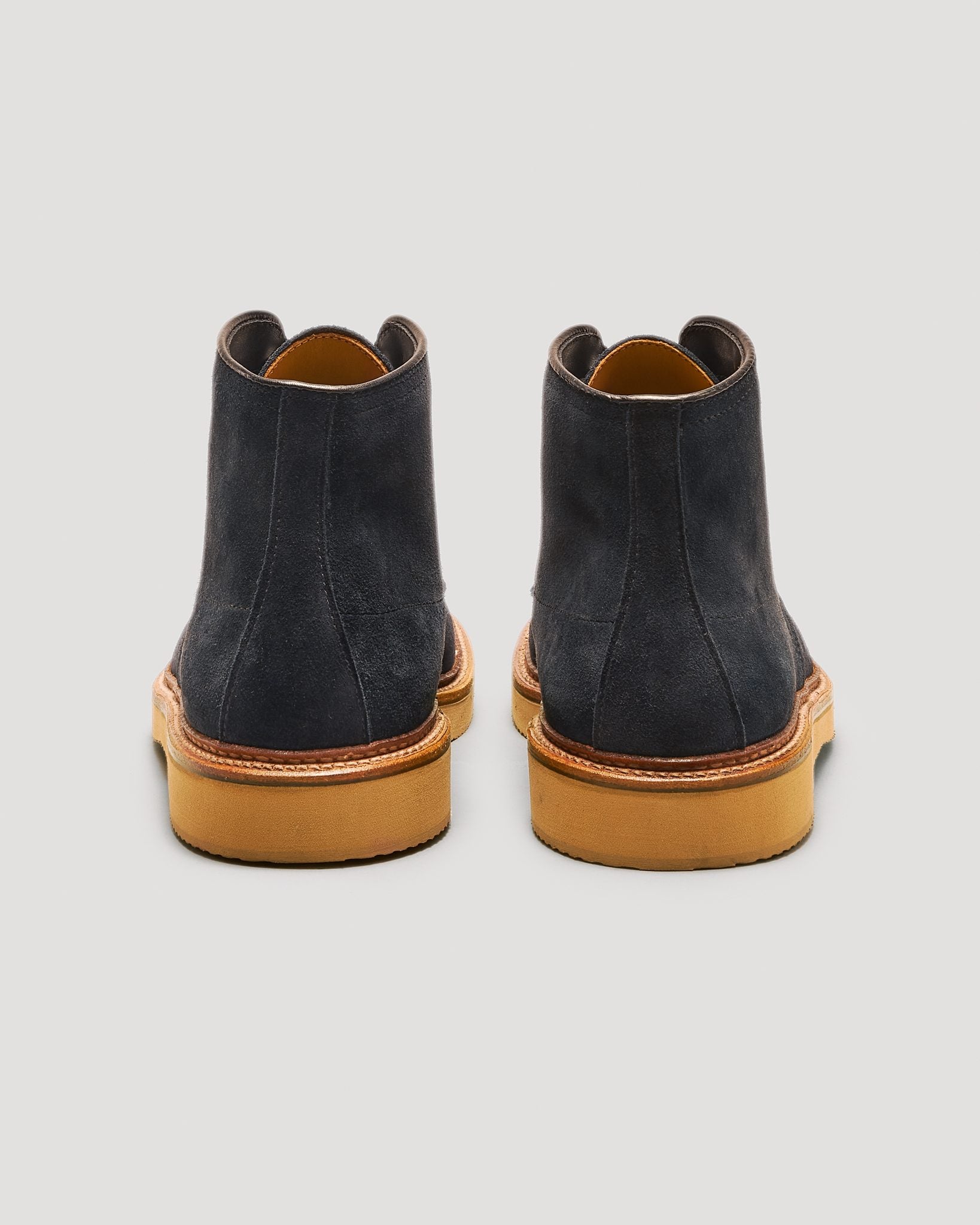 "Belltown" Indy Boot in Navy Suede, Trubalance Last