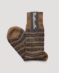 "Danbury" Merino Wool Sock - Dark Camel
