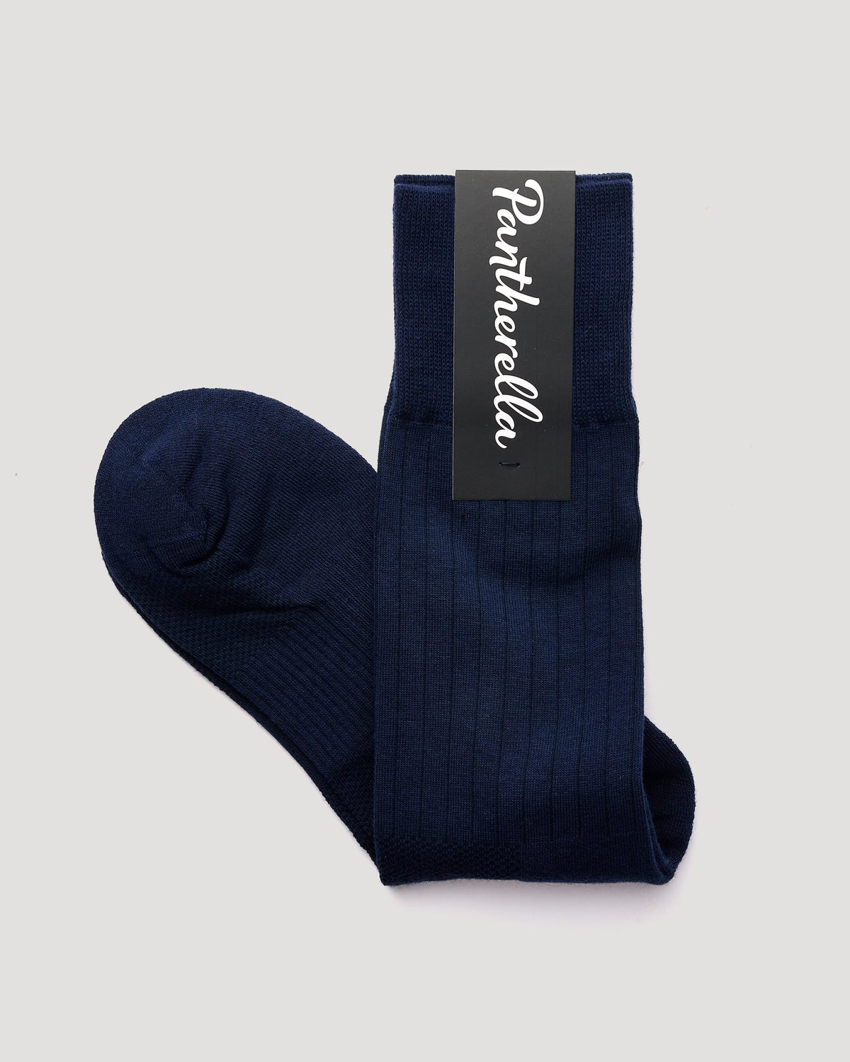 "Finchley" Cotton & Wool Blend Sock - Navy