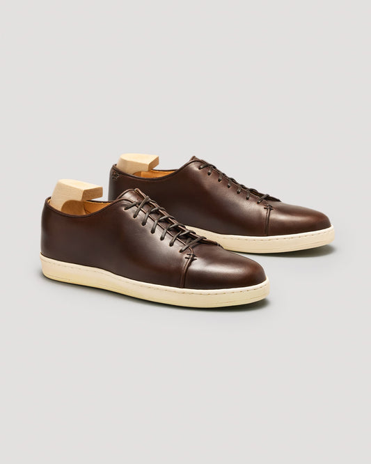 Harlestone Derby Sneaker - Brown Chromexcel - Off White Sole