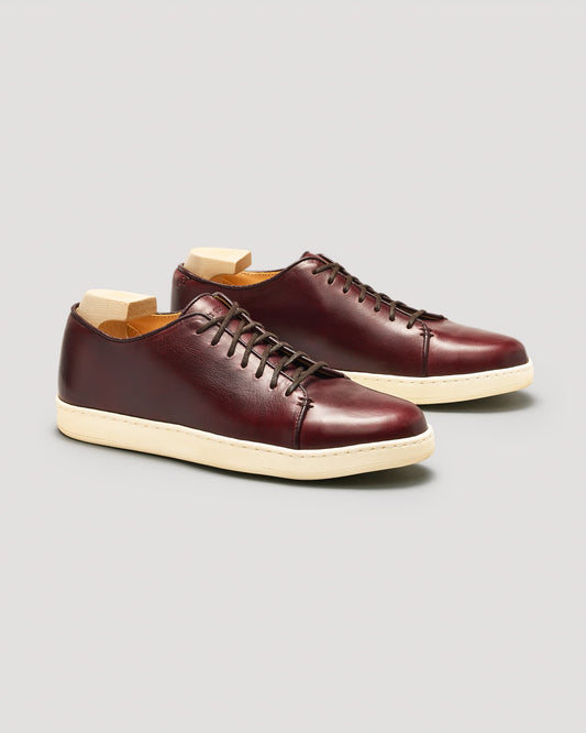 Harlestone Derby Sneaker - Color 8 Burgundy Chromexcel - Off White Sole