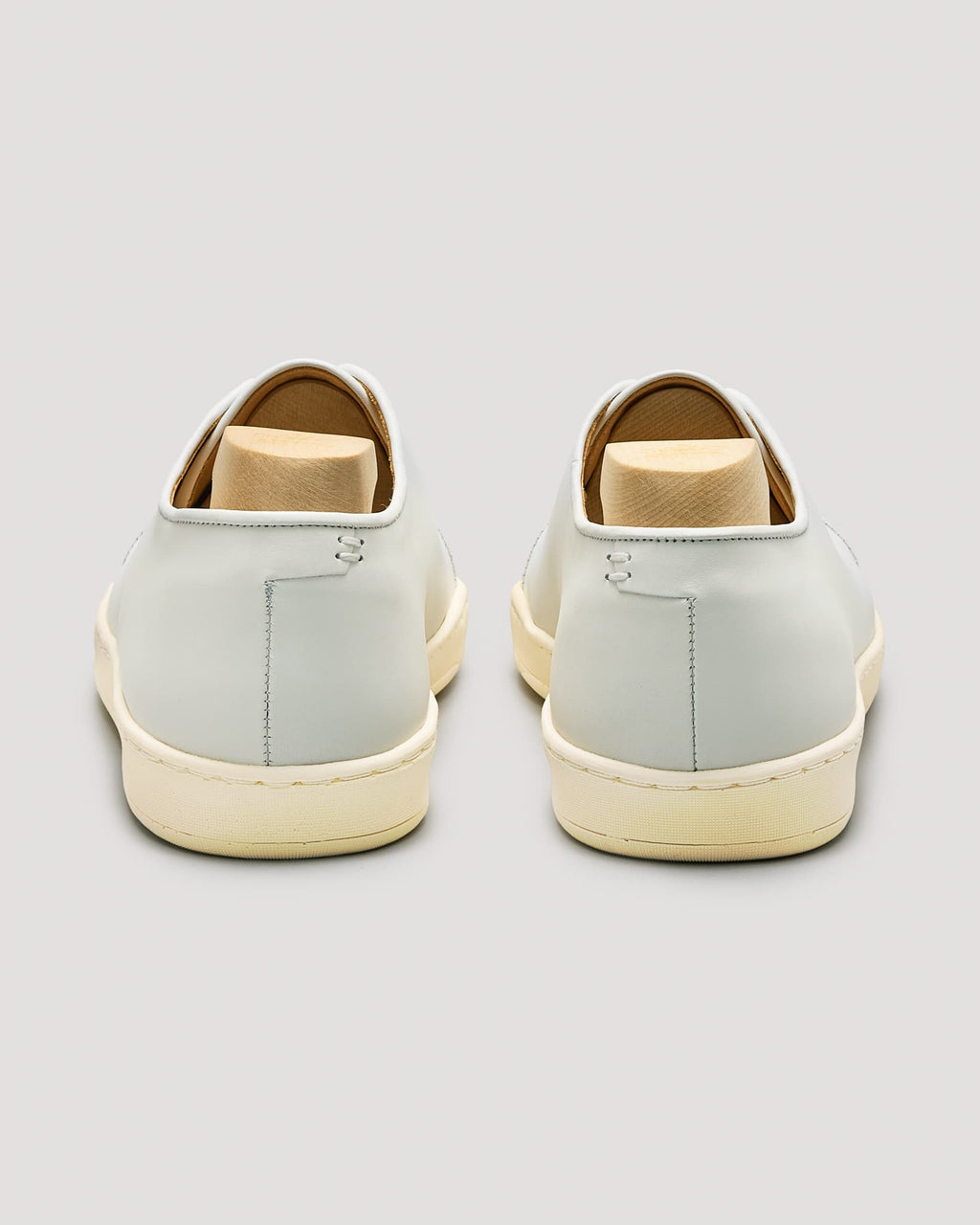 Harlestone Derby Sneaker - White Box Calf - Off White Sole