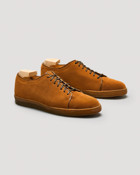 Harlestone Derby Sneaker - CF Stead Repello Calf Snuff Suede - Gum Sole