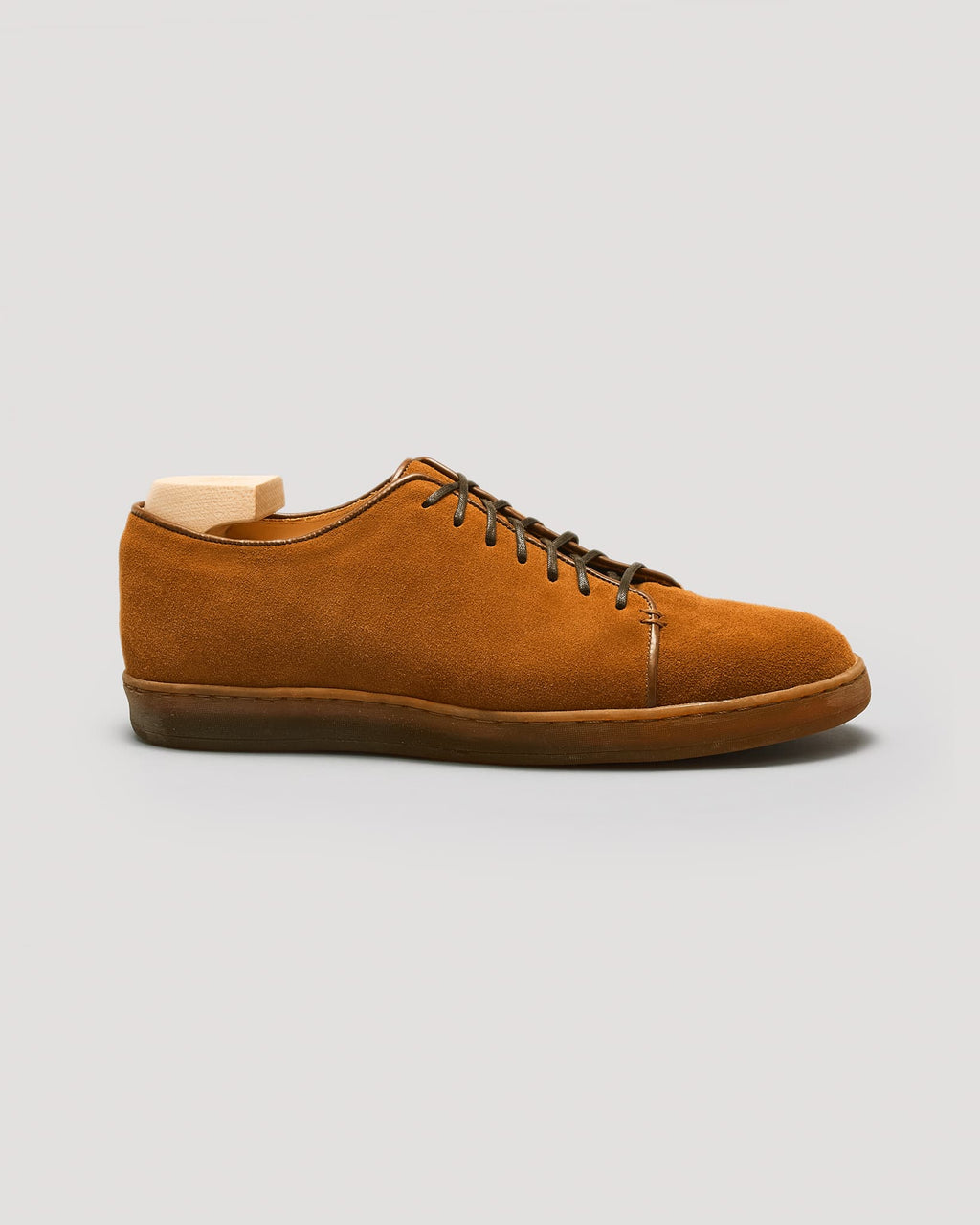 Harlestone Derby Sneaker - CF Stead Repello Calf Snuff Suede - Gum Sole