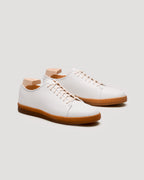 Harlestone Derby Sneaker - White Box Calf - Gum Sole