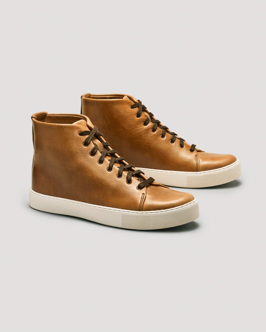 Overstone Hi Derby Sneaker - Natural Chromexcel