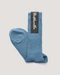 Special Collection "Laburnum" Merino Wool Sock - Blue Mist