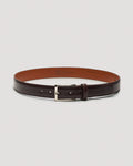 MB 0115 Dark Brown Calfskin Belt 30mm