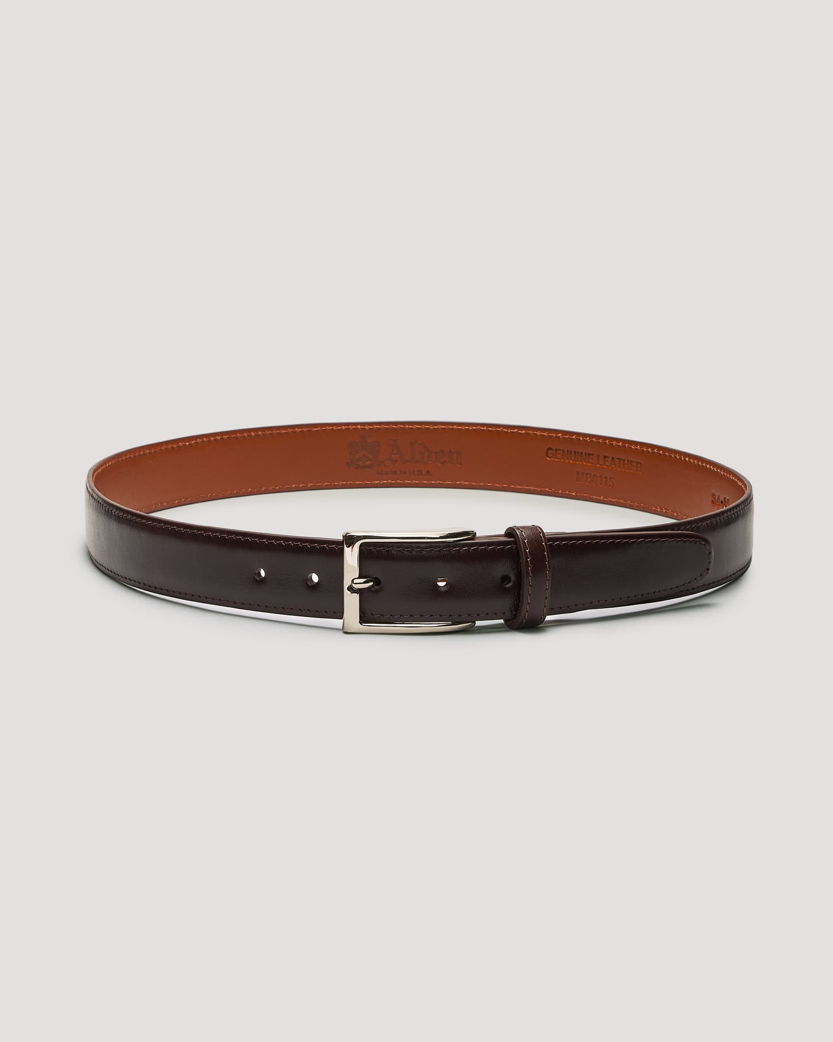 MB 0115 Dark Brown Calfskin Belt 30mm