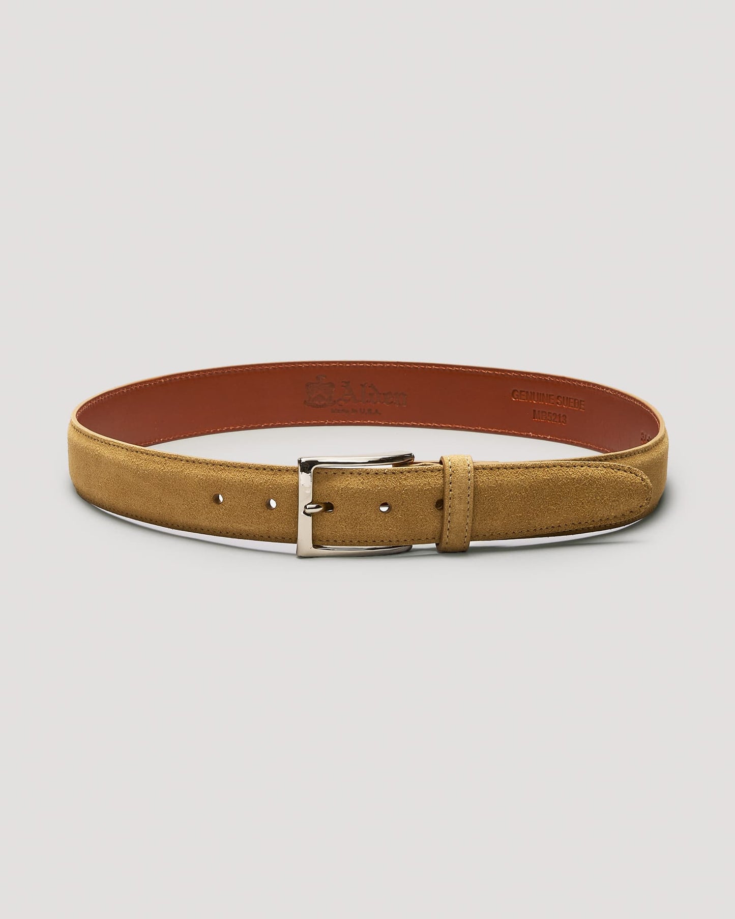 MB 5213 Tan Suede Belt 35mm
