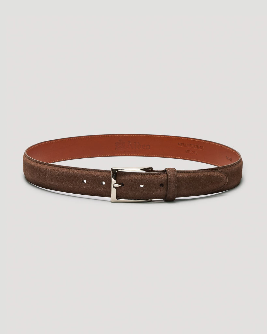 MB 5215 Dark Brown Suede Belt 35mm
