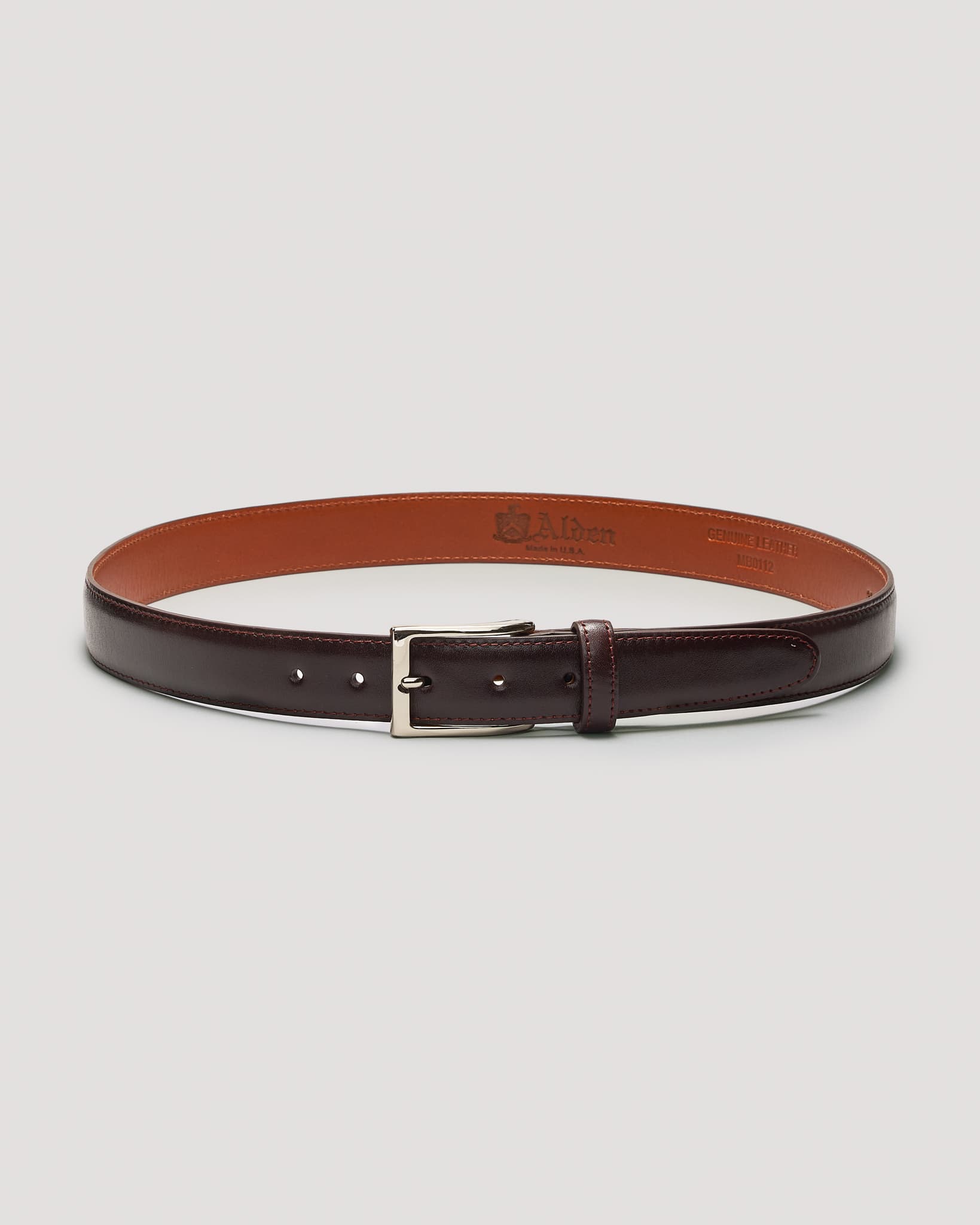 MB 0112 Burgundy Calfskin Belt 30mm