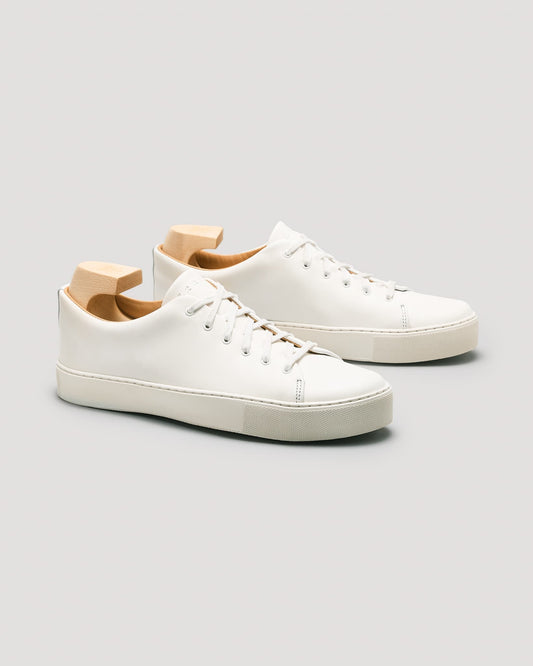 Overstone Derby Sneaker - All White Calf