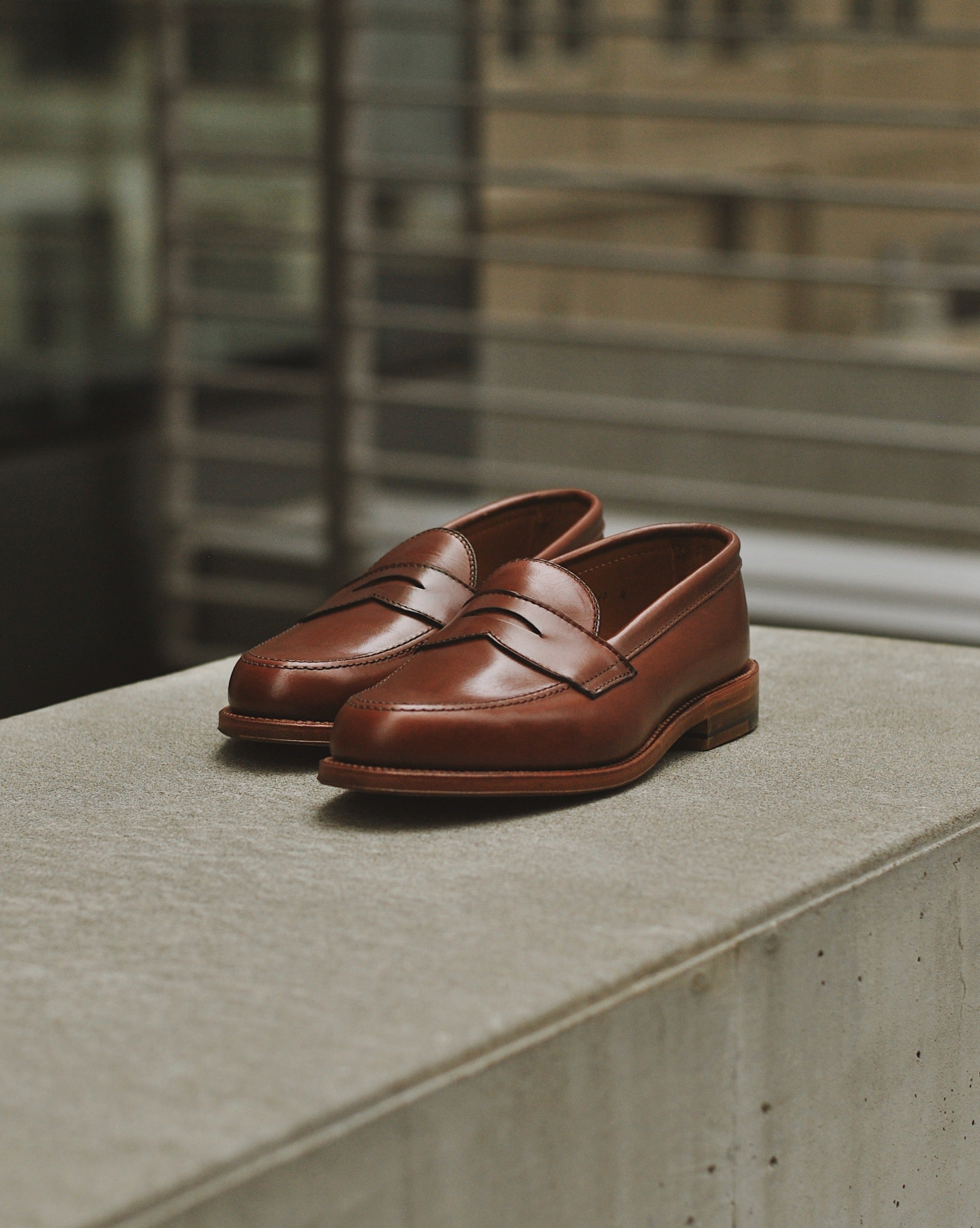 9826 Penny Loafer in Walnut Michigan Calf, Van Last