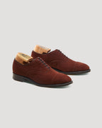 SM26-007 Straight Tip Balmoral Oxford in Alamo Kid Suede, Hampton Last