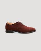 SM26-007 Straight Tip Balmoral Oxford in Alamo Kid Suede, Hampton Last