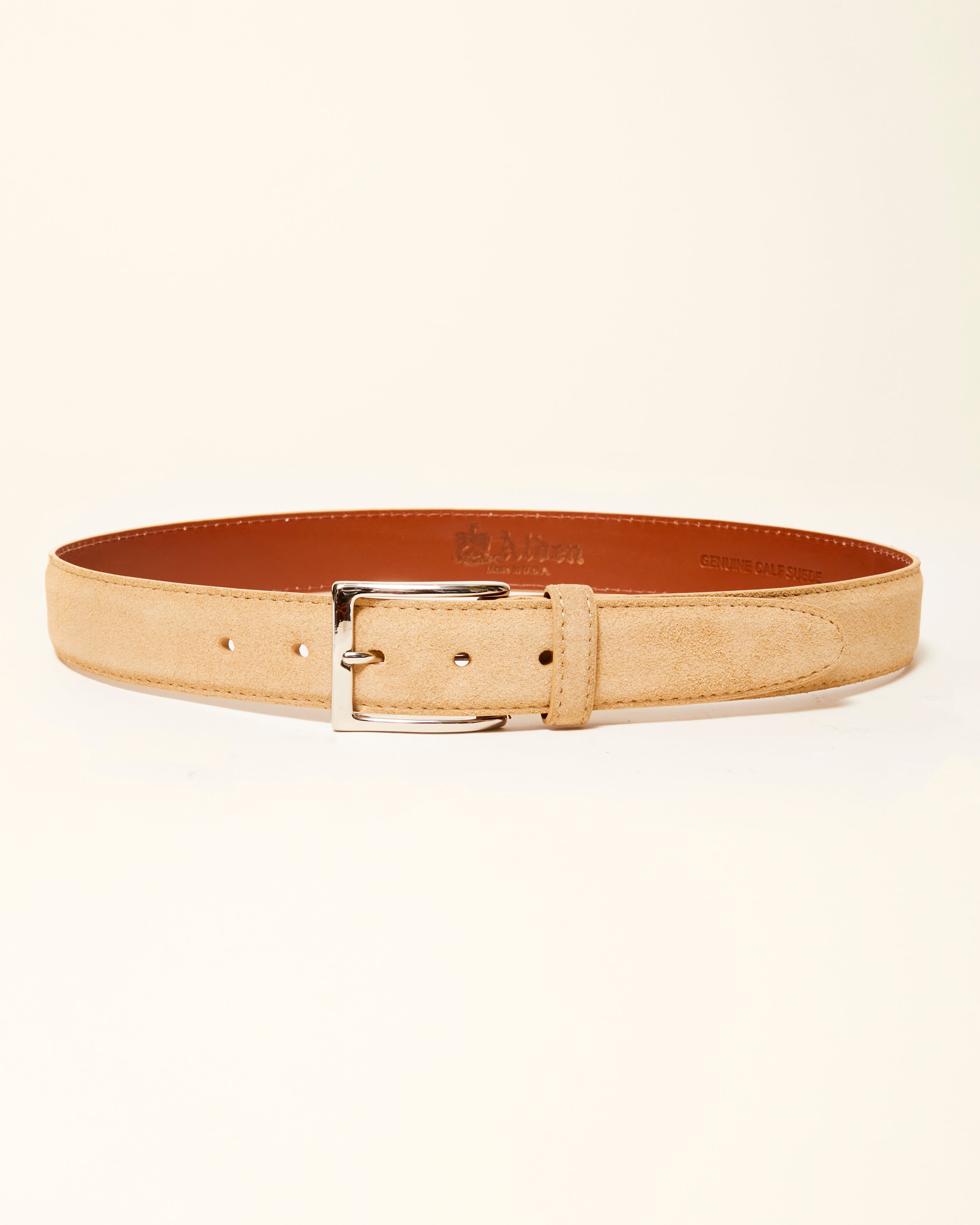 MB 5213 Tan Suede Belt 35mm