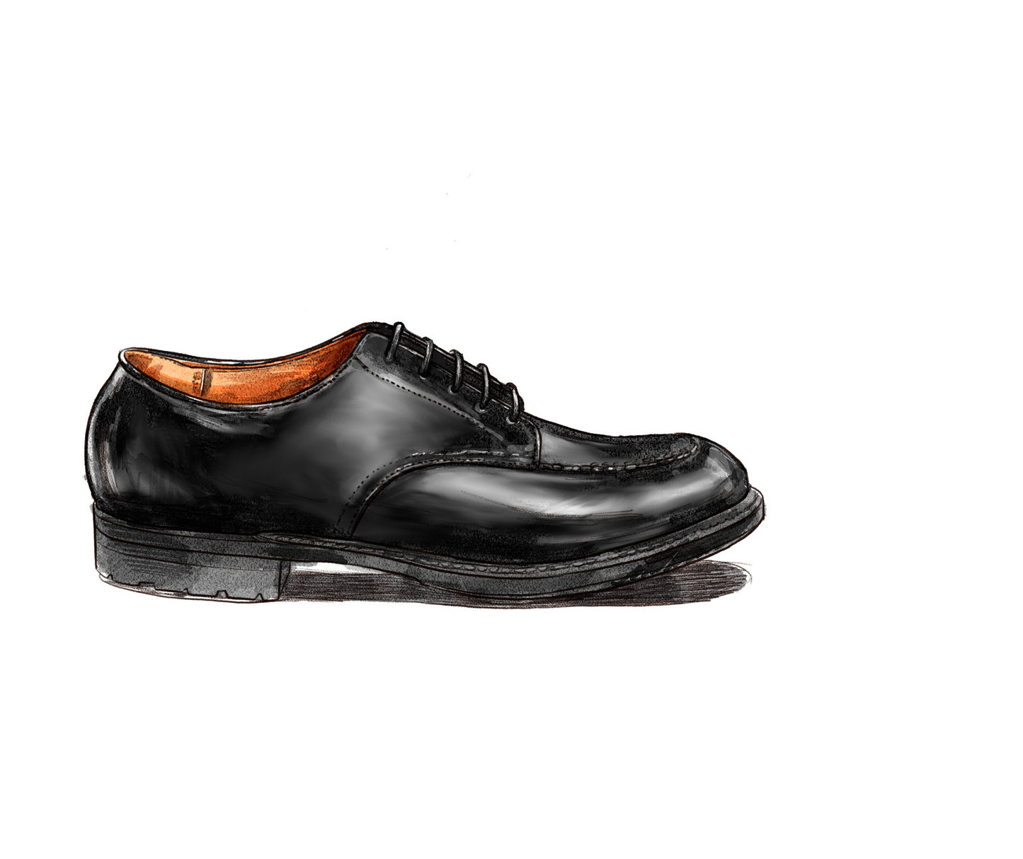 "Vashon" Handsewn Indy Shoe in Black Shell Cordovan, Trubalance Last