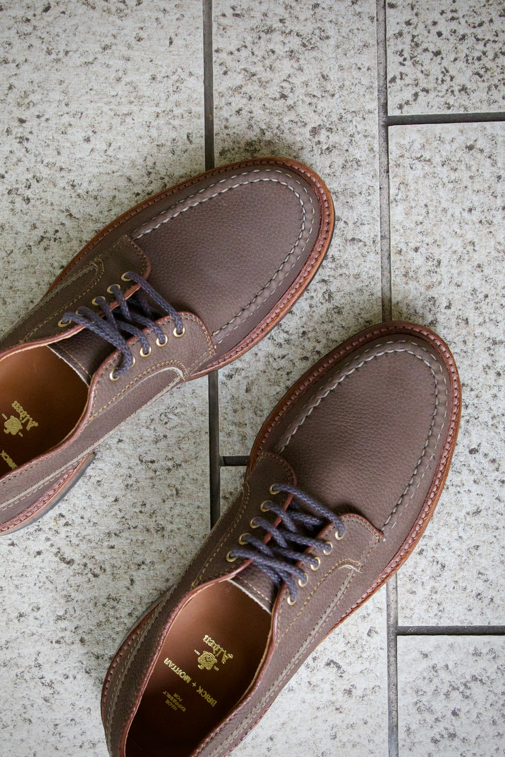 "Yamada" Handsewn Ranger Mocc in Clay Nubuck Grain, Van Last