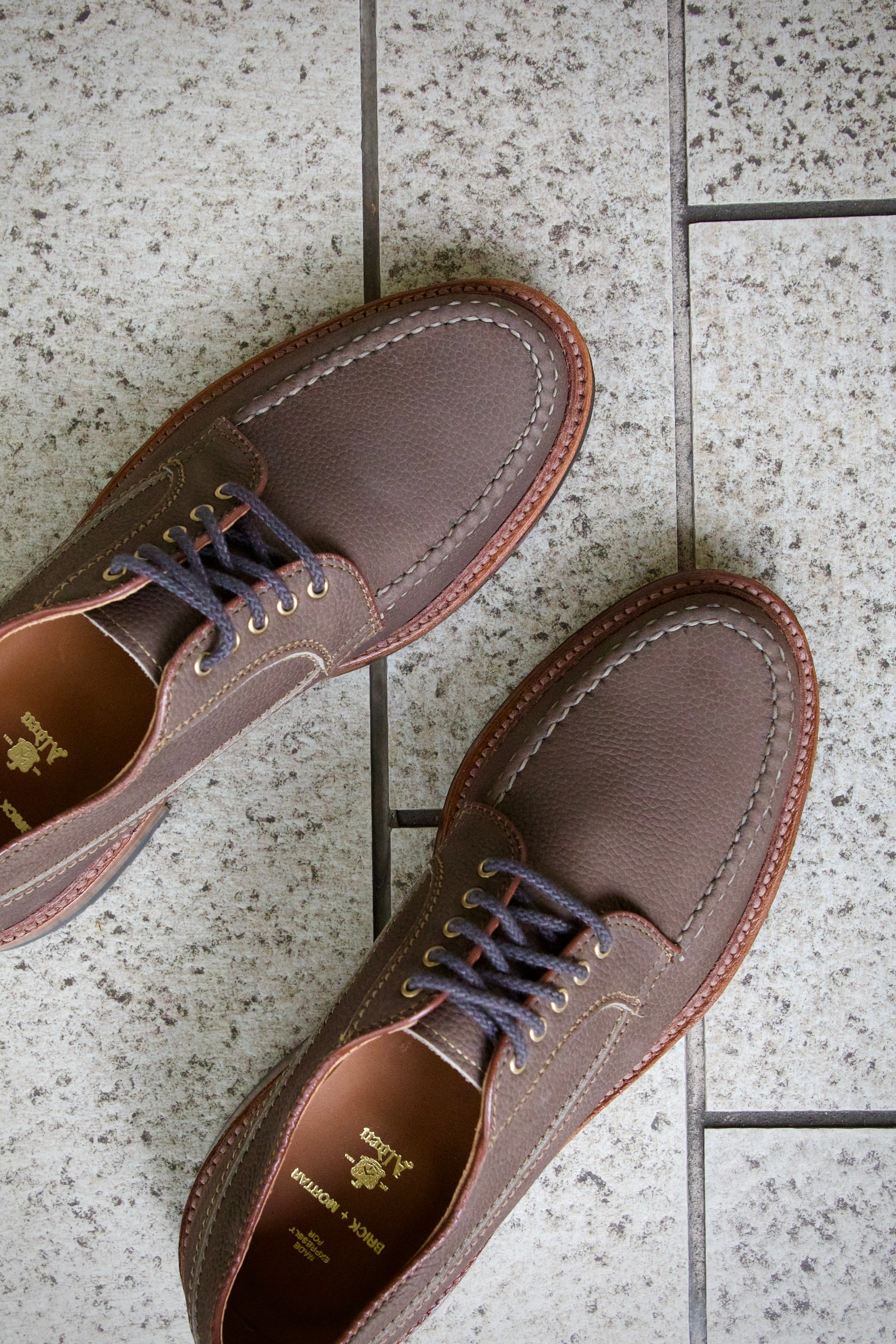 "Yamada" Handsewn Ranger Mocc in Clay Nubuck Grain, Van Last