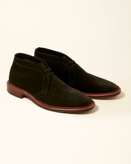 1497 Black Suede Unlined Chukka Boot