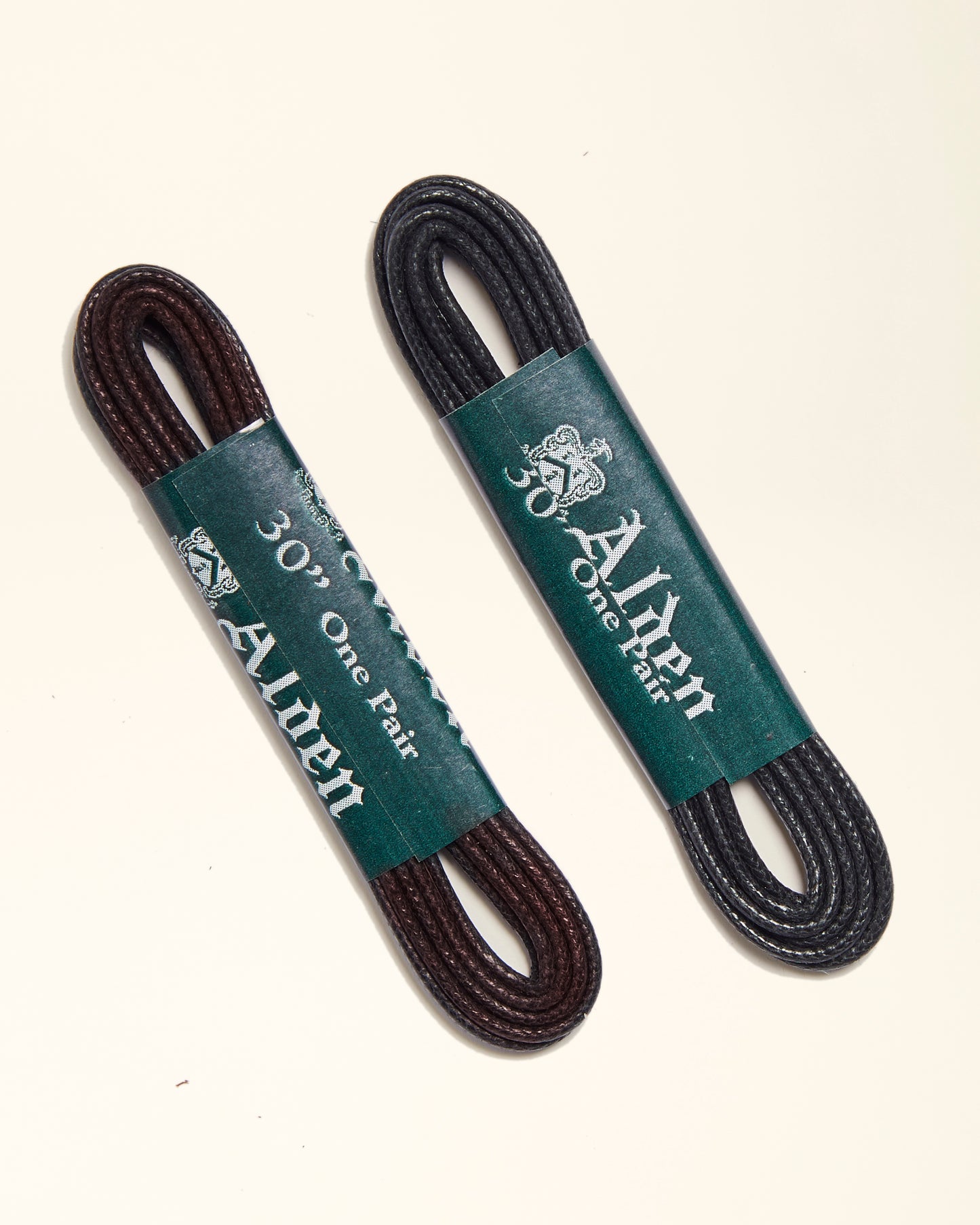 30" Waxed Round Shoe laces