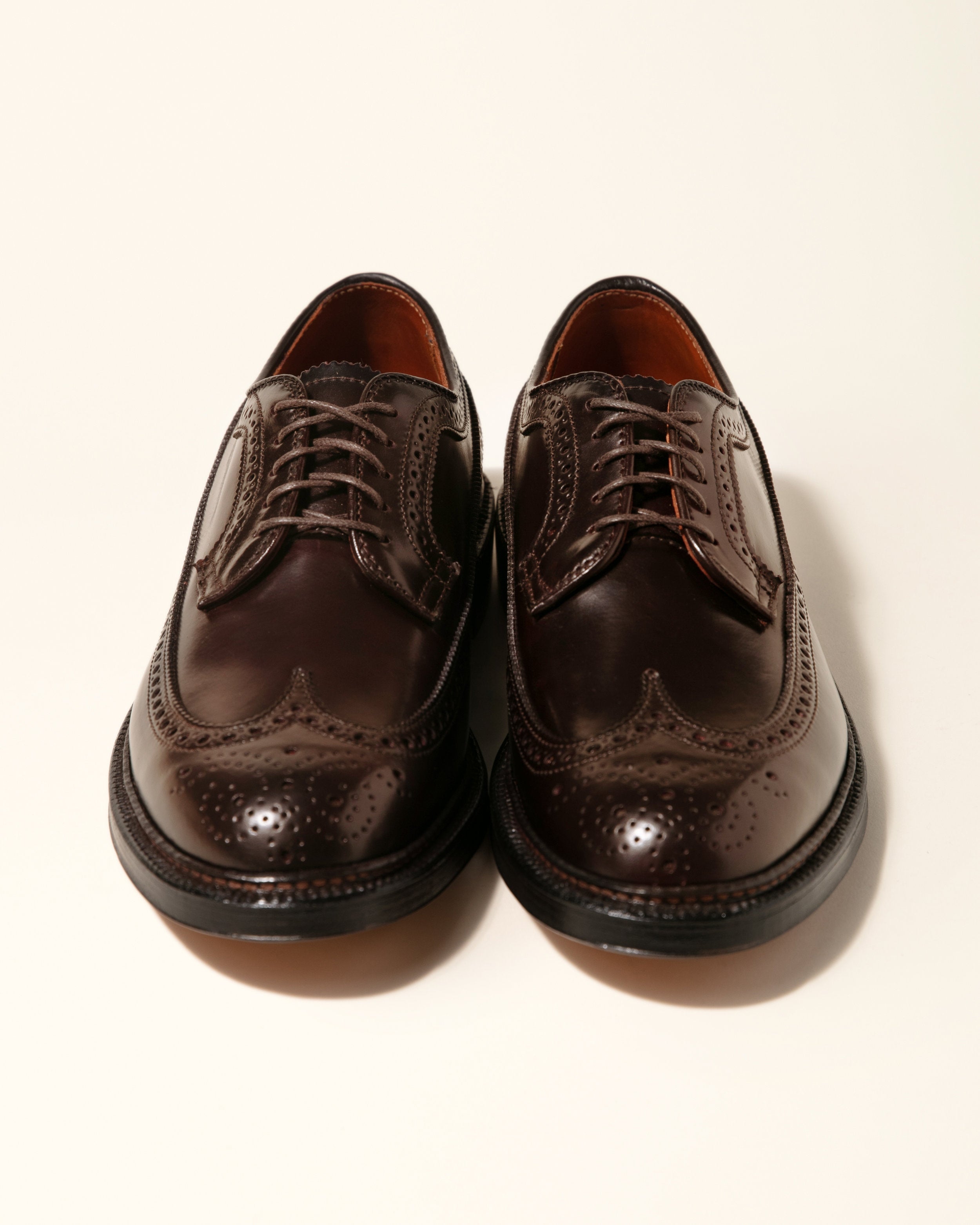 975 Long Wing Blucher in Color 8 Shell Cordovan, Barrie Last