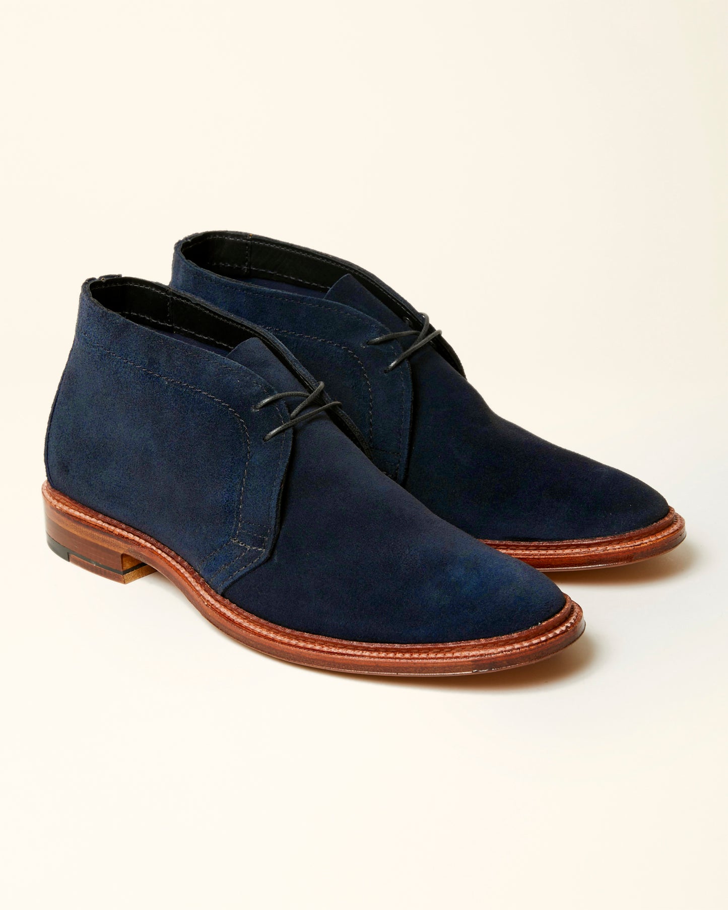 Navy Suede Unlined Chukka